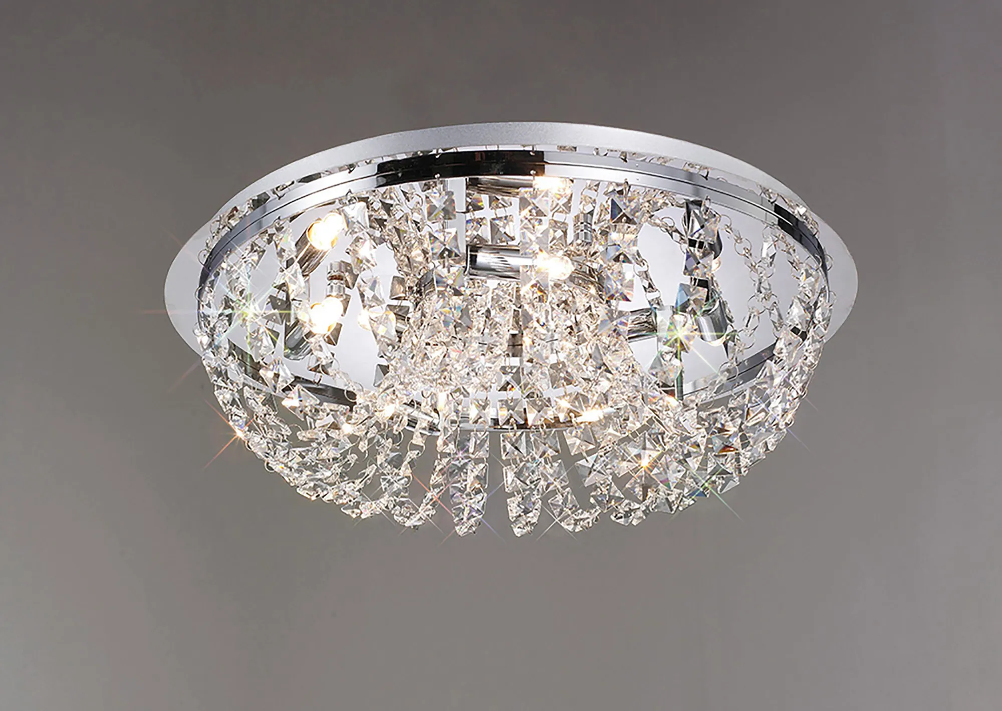 IL30043  Cosmos Crystal  Flush Ceiling 5 Light